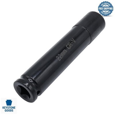 1/2'' Drive 22mm Deep Impact Socket Chrome Vanadium Steel, 150mm Length