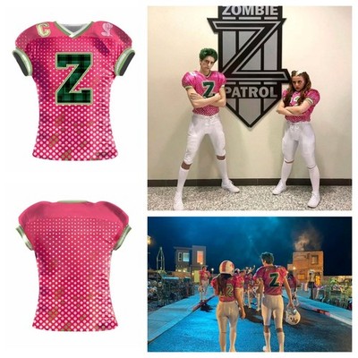 Zombies 3 Zed T-shirt Printed Short Sleeve Costume Halloween party Fancy Top