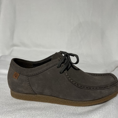 Clarks Originals WALLABEE Herren 10,5 M Schnürschuhe Wildleder Mokassins Beige Taupe Neu - Bild 6 von 10