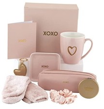 Gift Basket for Teen Girls Birthday Gifts for Girlfriend Set for Women I Pink