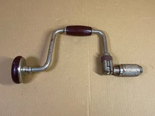 Vintage Craftsman-10 Hand Crank Drill Manual Wooden Handle