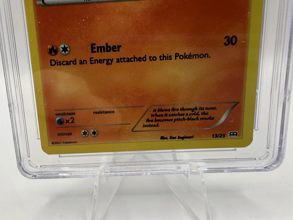 Tepig McDonald's 13/25 Confetti Holo CGC 9.5 MINT+ ERROR BOLD FONT & HOLO BLEED - Image 3 of 4