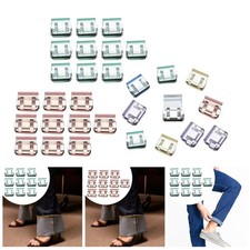 10Pcs Invisible Leg Shortening Clips Professional Smart Styling Pants Adjuster
