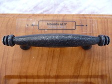 50 lot 3 inch Hardware Cabinet Drawer Pull Handle Gunmetal Rustic Pewter Grey