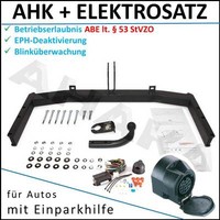 AHK ES13 FüR Audi A4 B7 2001-2008 AnhäNgerkupplung Eph-Abschaltung Einparkhilfe
