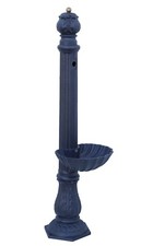 Fontana a colonna Dea in ghisa senza rubinetto con vasca