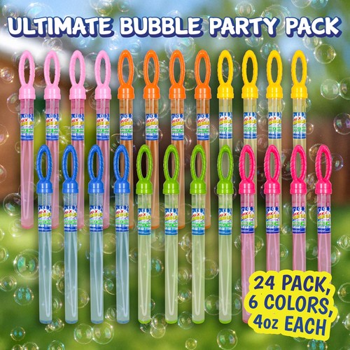 Maxx Bubbles 24 Pack 14.6" Big Bubble Wands for Summer Toy Outdoor/Indoor Act... - Picture 2 of 7