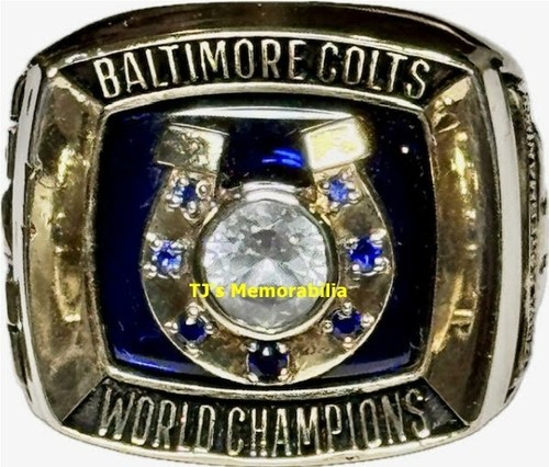 1970 BALTIMORE COLTS SUPER BOWL V CHAMPIONS CHAMPIONSHIP RING JOSTEN 14K GOLD