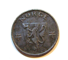 Norway 1942 5 Ore Iron Coin