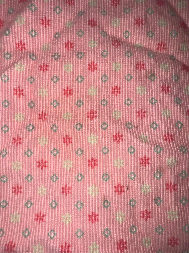 Винтажный OshKosh размер 5 девочек розовый цветочный вельвет общий платье Vestbak редкая - Изображение 2 из 4