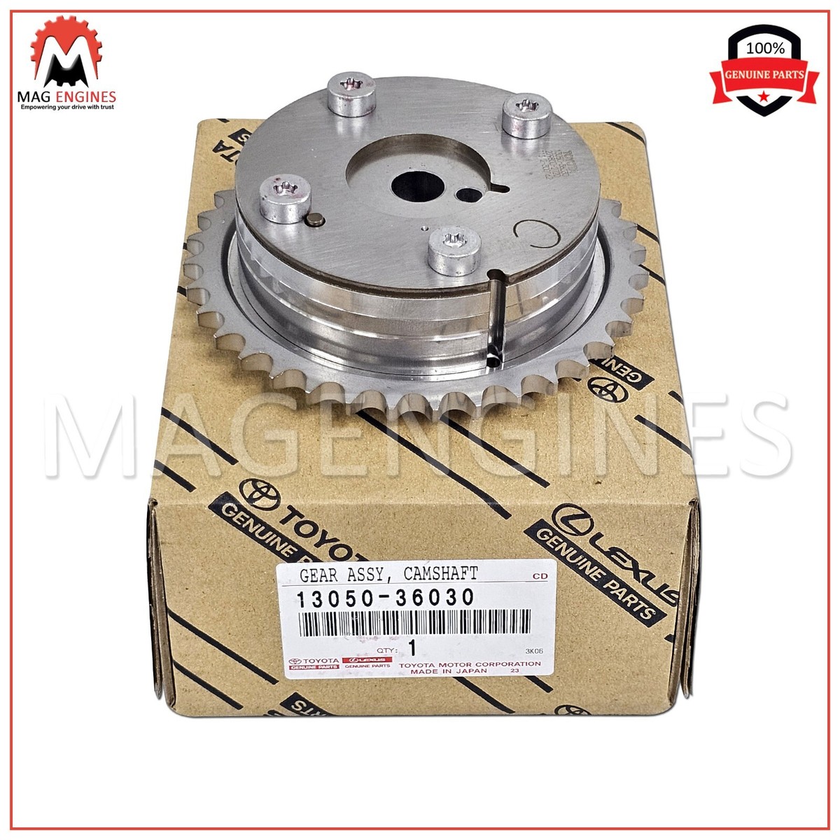 13050-36030 GENUINE OEM TOYOTA GEAR ASSY, CAMSHAFT TIMING