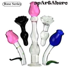 Flower Shaped Glass Anal Plug Anal Dilator Butt​Plug Masturbation Adult Sex Toys