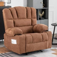 Extended Wider Heavy Duty Massage Recliner Chair Sofa with Heating Vibration