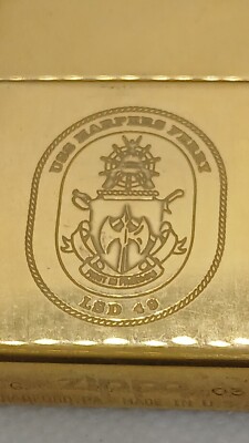 2003 solid brass USS HARPERS FERRY LSD-49 unstruck ZIPPO | eBay