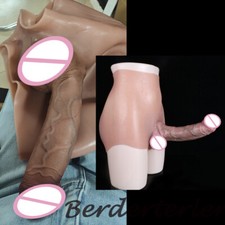 Male Silicone Briefs Pants Enlargement Extender Penis Sheath Sleeve For Men