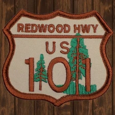 Highway 101 Embroidered Patch — Iron On