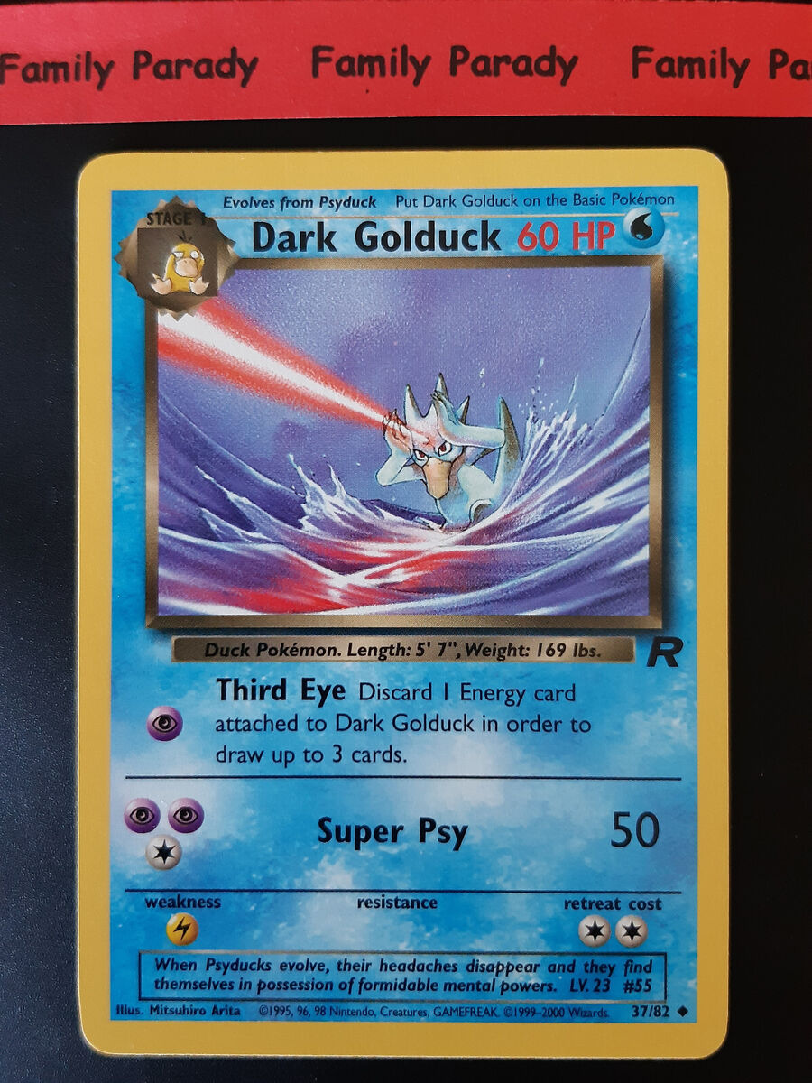 Dark Golduck 60HP 37/82 1st Edition Pokemon Card Wizards Dark Golduck 60HP 37/82 1st Edition Pokemon Card Wizards