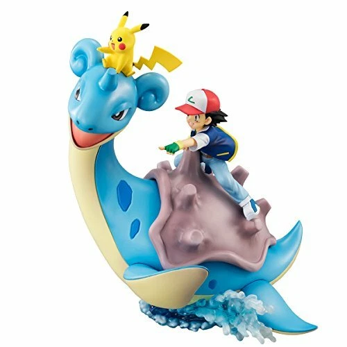 NUEVO MegaHouse G.E.M. Serie Pokemon Ceniza Pikachu Lapras Figura Prepintada De Japón Foto 2 de 4