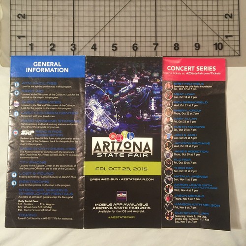 Opuscolo informativo Arizona State Fair 2015, Midway Guide to Phoenix, evento AZ - Foto 7 di 7