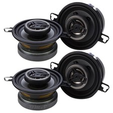 (4) Crunch CS4CX | 4 Inch 200W 4 Ohm 2-Way Coaxial Car Audio 4" Speakers