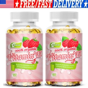 Vitamine E 400 IU NATURAL SOURCE Support immunitaire antioxydant pour la peau 240 Capsules