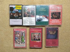 Various Christmas Albums - Cassette Tape Lot of 7 Cassettes - Country Gospel