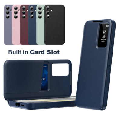 Case For Samsung Galaxy S24 Ultra S23 S22 Plus Card Slot Shockproof Flip Cover