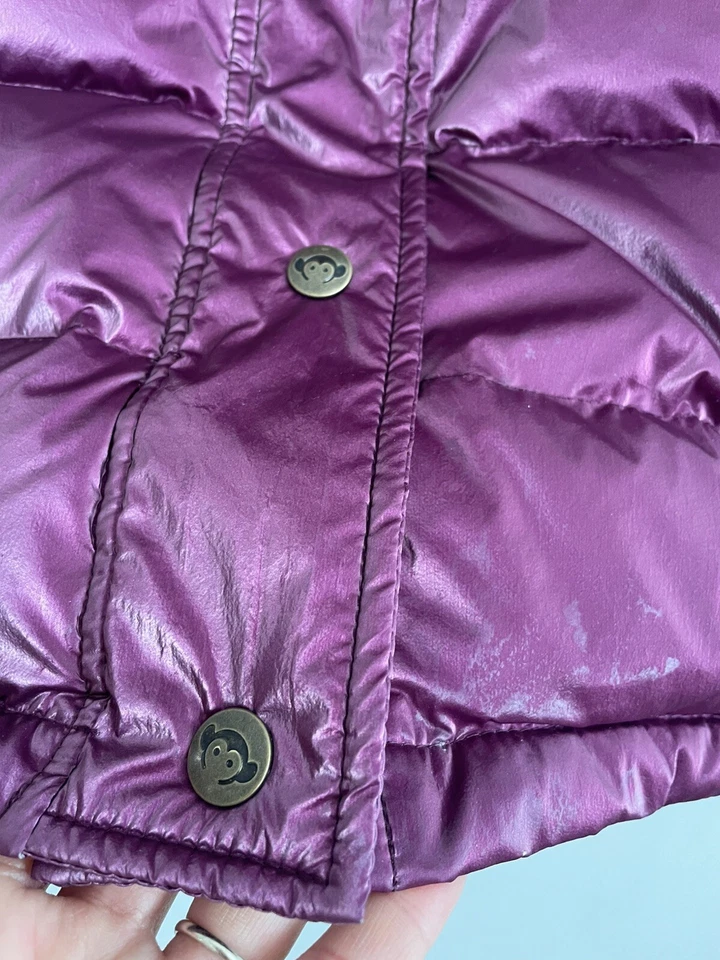 Appaman NYc металлический фиолетовый съемный вниз пуховик пальто куртка 5 - Изображение 3 из 4