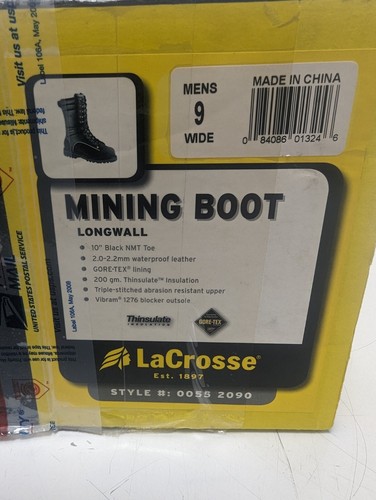 LACROSSE GORETEX WATERPROOF LONGWALL MINING BOOT MET/NMT, UK9 US9.5 EU43.5, K069 - Picture 11 of 11
