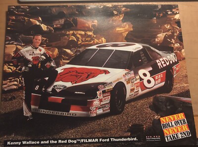 1996 Kenny Wallace Red Dog Beer Ford Thunderbird NASCAR Photo | eBay