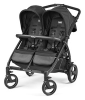 Peg Perego 2016 Book For Two Double Stroller In Onyx Peg Perego 2016 Book For Two Double Stroller In Onyx