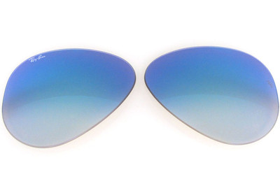 Objektive Ersatzteile RAY BAN 3138 62 Shooter Blau Spiegel Verschwinden