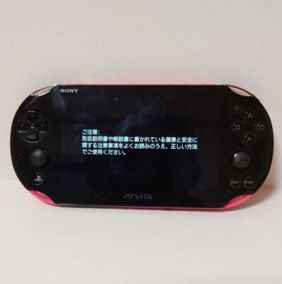 Sony PS Vita Pch-1100 Aa01 Crystal Black Console Wi-fi Model Japan
