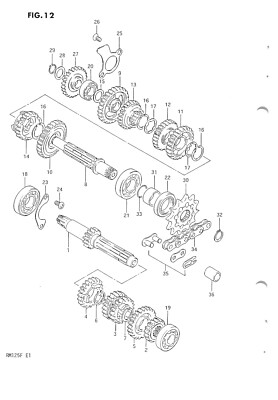 SUZUKI Parts Manual RM125 1984 1985 Replacement Spares Catalog