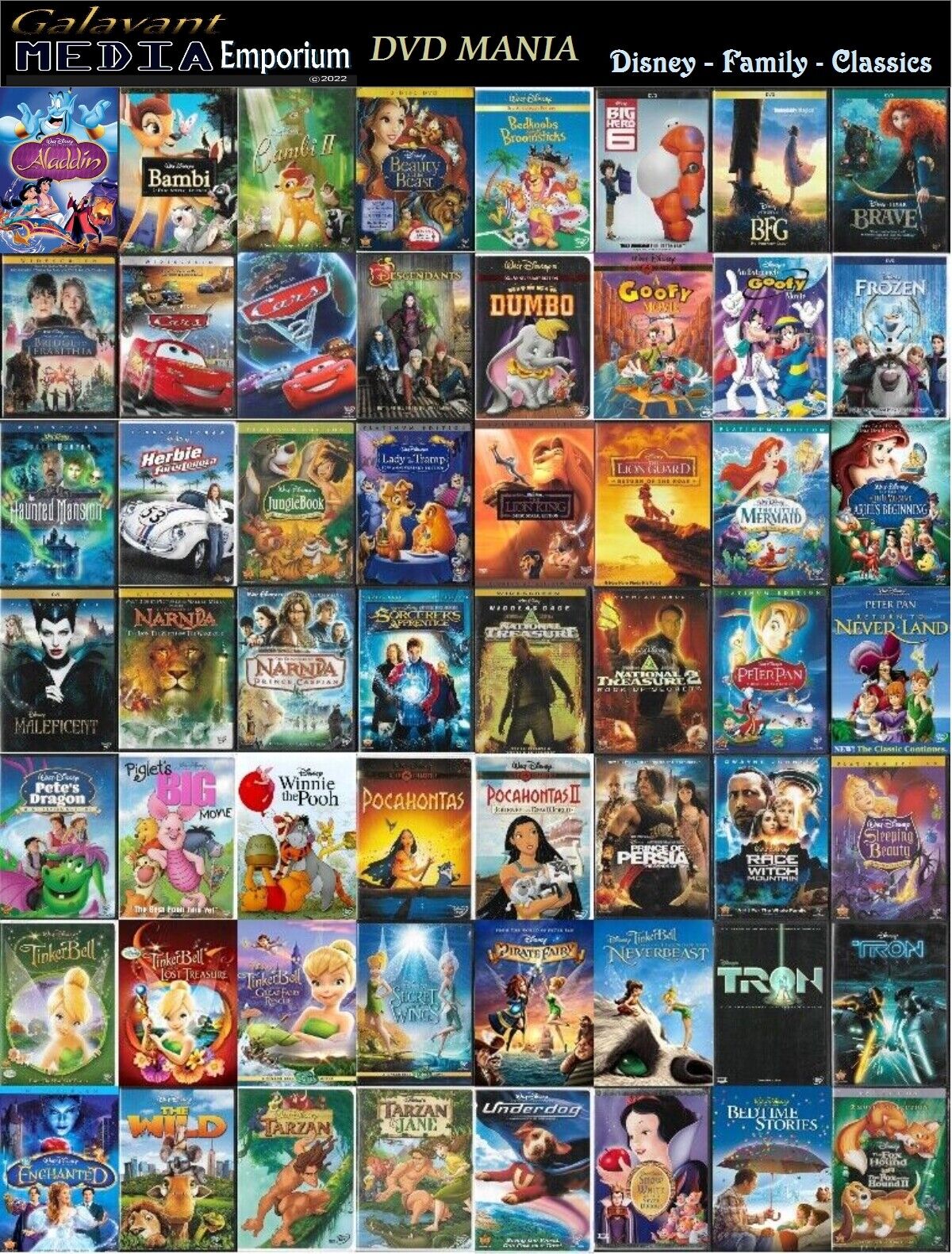 DVD Mania Pick Your Movies Disney Lucasfilm Warner Family Combined Ship DVD  Lot | eBay