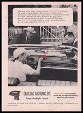 Cadillac Autronic-eye Car Power Headlight 1950s Print Advertisement Ad 1959
