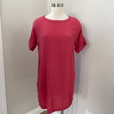 Madewell Womens Medium Tunic Dress Journal Side Button Cuffed Sleeve