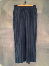 Vintage 40s 50s European Germany wool stripe work suspender pants
