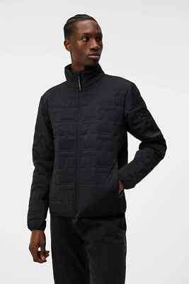 J Lindeberg Men's Quilted JACKET AMOW09994 9999 Black Medium NWT