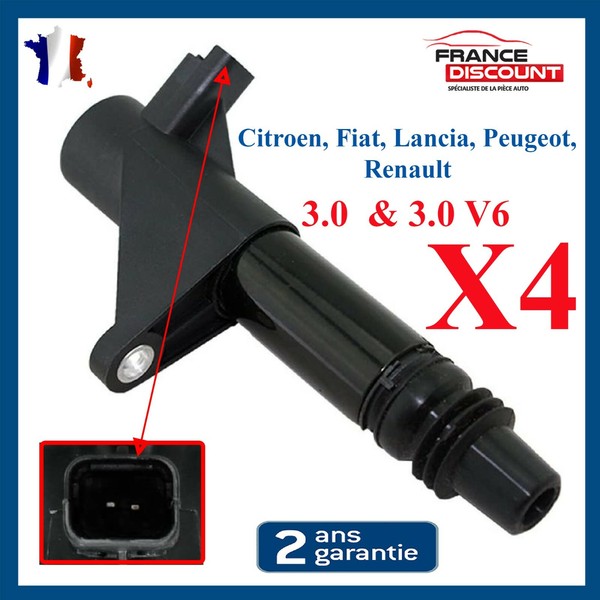 4 ZüNdspulen FüR Motor 3.0I V6 - Entspricht 9663278480 597077 597094-image