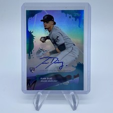 2020 Topps X Steve Aoki Wave 3 Isan Diaz #73-A Blue Frosting Rookie Auto