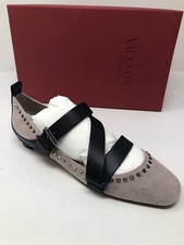 $900 New Valentino Garavani Womens Shoes Rockstud Natural Color Ladies Size 6 36