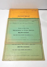 1935-1936 Southern New York Railway Annual Financial Reports Lot of (3) Electric