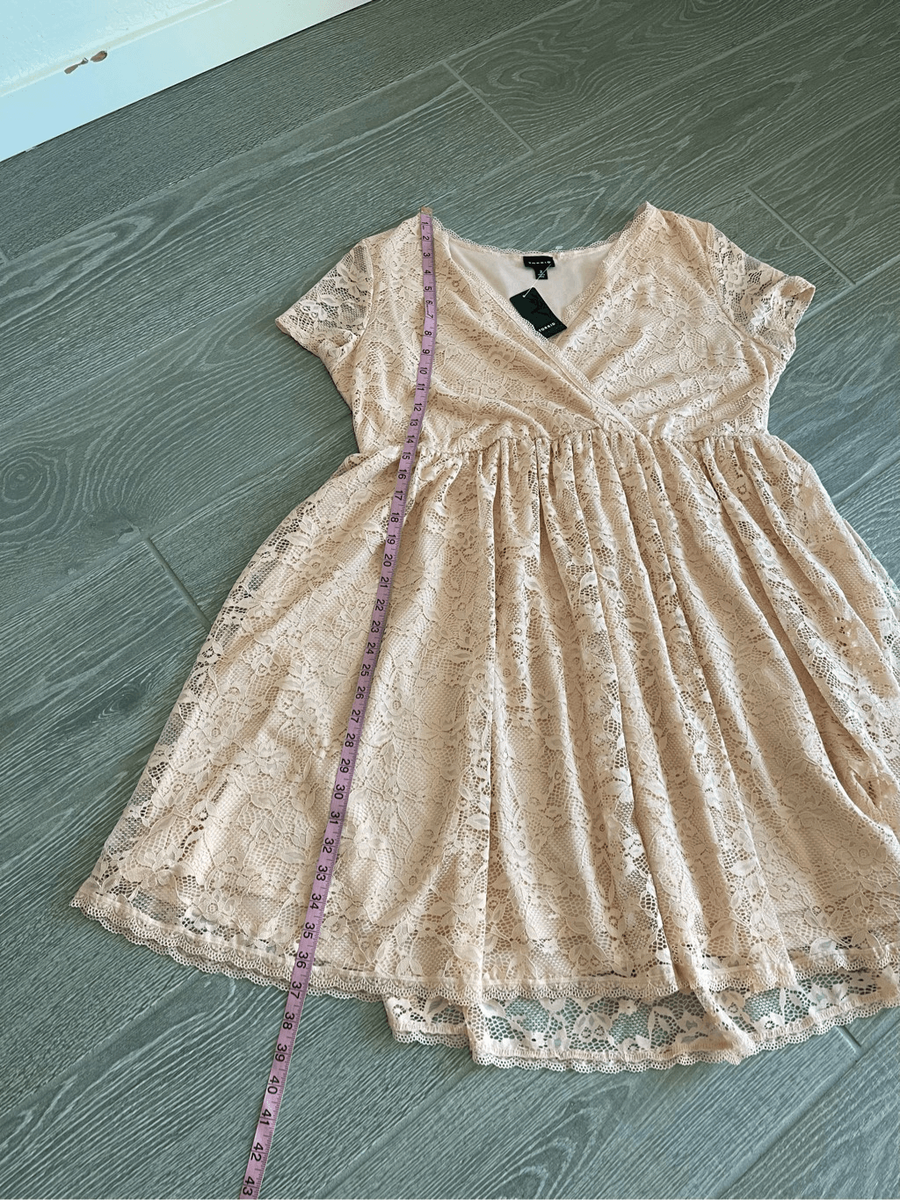 TORRID Blush Pink Lace Skater Dress Size 2X NWT | eBay