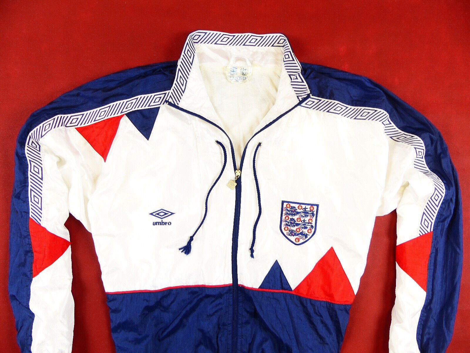 UMBRO ENGLAND 1990/92 MENS TRACKSUIT JACKET TRACK TOP VINTAGE RETRO RARE  SIZE:XL eBay