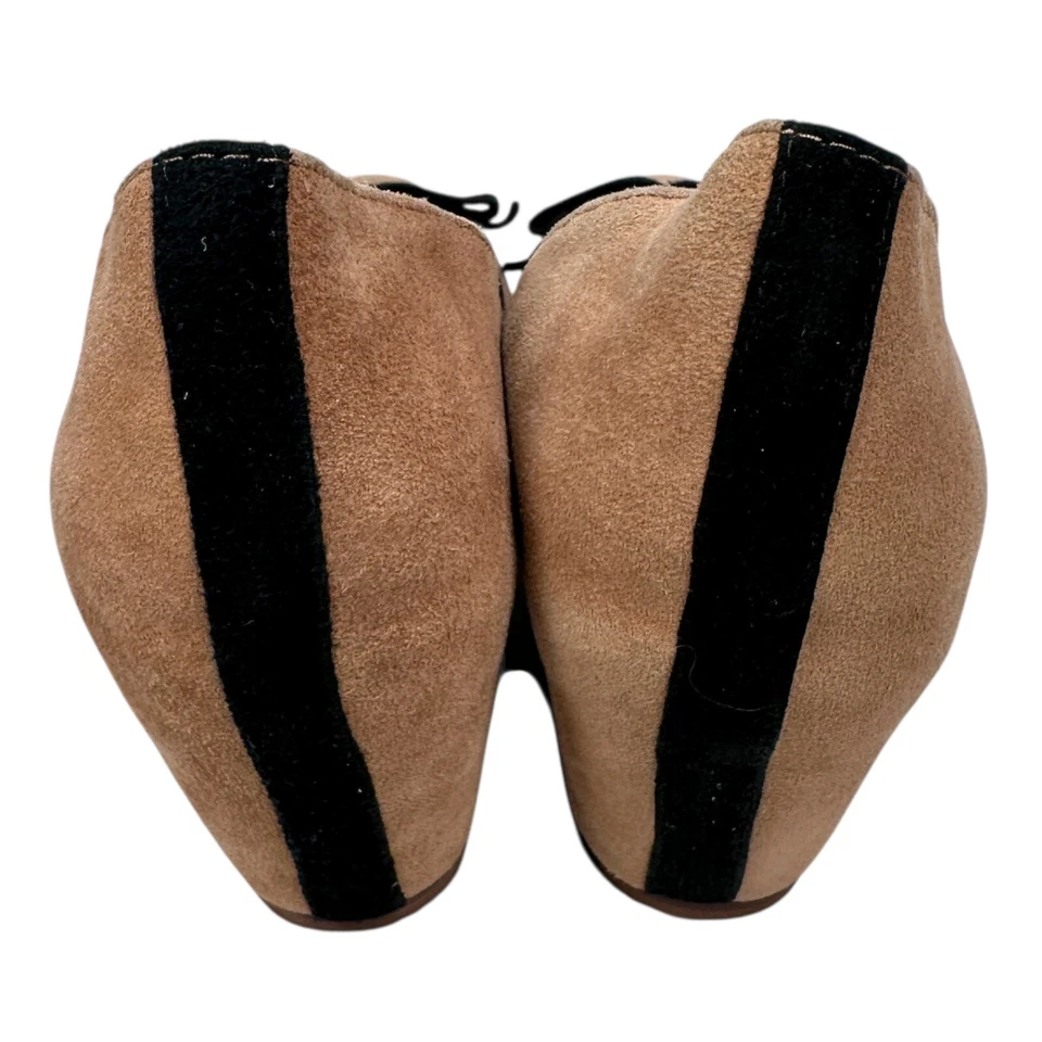 Zapatos Jeffrey Campbell Havana Last Gamuza Tacones de Cuña Para Mujer 7.5 M Tostados Frontal Lazo Foto 4 de 4