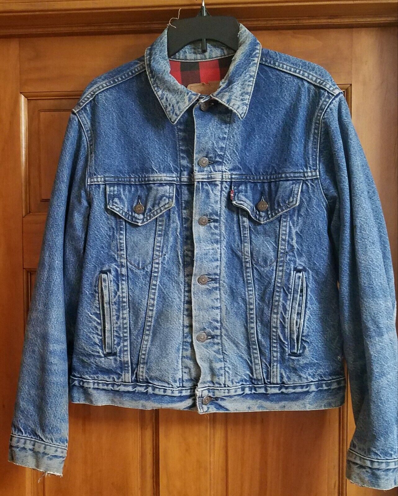 Vintage Levis Flannel Lined Denim Jacket, Mens 42 R | eBay