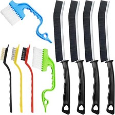 Cleaning Brush, 9 Pcs Hard Bristle Crevice Cleaning Brush Set for Kitchen Bathro