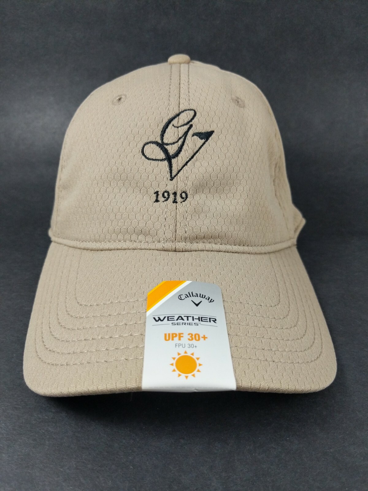 Callaway Golf UPF 30+ Tan Adjustable Baseball Cap - Green Valley Country Club