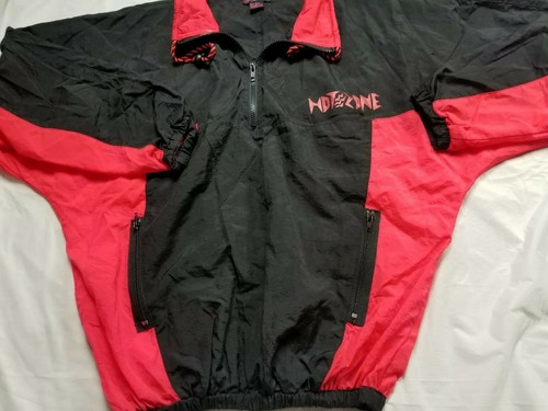 Vintage HOT ZONE PINK BLACK Pullover SURF Windbreaker 80s 90s heatwave SMALL - Picture 2 of 4
